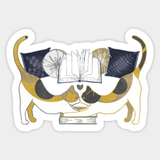 Comfort Creatures - Library Cat Lovers Sticker